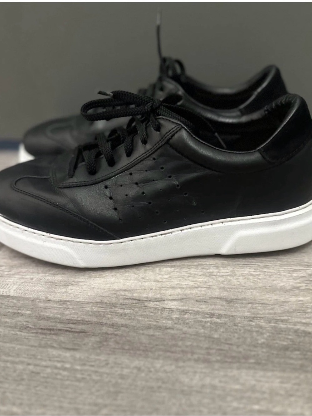 Samuel Hubbard ‘Tiburon’ Black 10  M Leather Comfort Sneaker Men’s Memory Foam